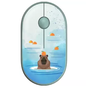 Mouse 2E MF300 CAPYBARA:TANGERINE Silent WL BT, Green