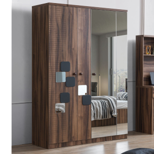 Paltar dolabı Lotos 3 qapı gənc Ceviz