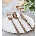 Qaşıq və bıçaq dəsti LUGGA CATAL 6 nəfərlik Gold