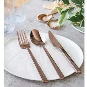 Qaşıq və bıçaq dəsti LUGGA CATAL 6 nəfərlik Gold